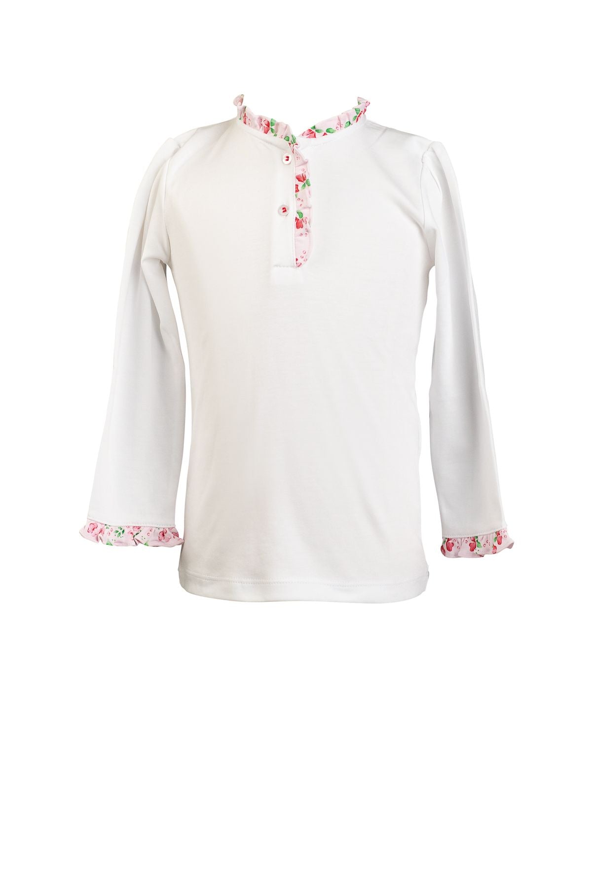 Zinnia Blooms Henley Shirt