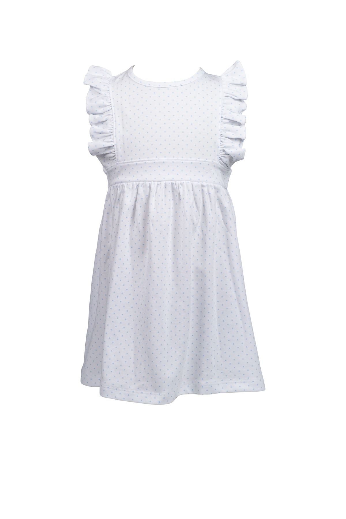 Blue Dots Pinafore Dress