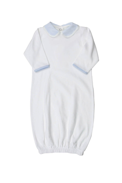 Proper Peony Layette - Pima Converter Gown - Blue main image 1