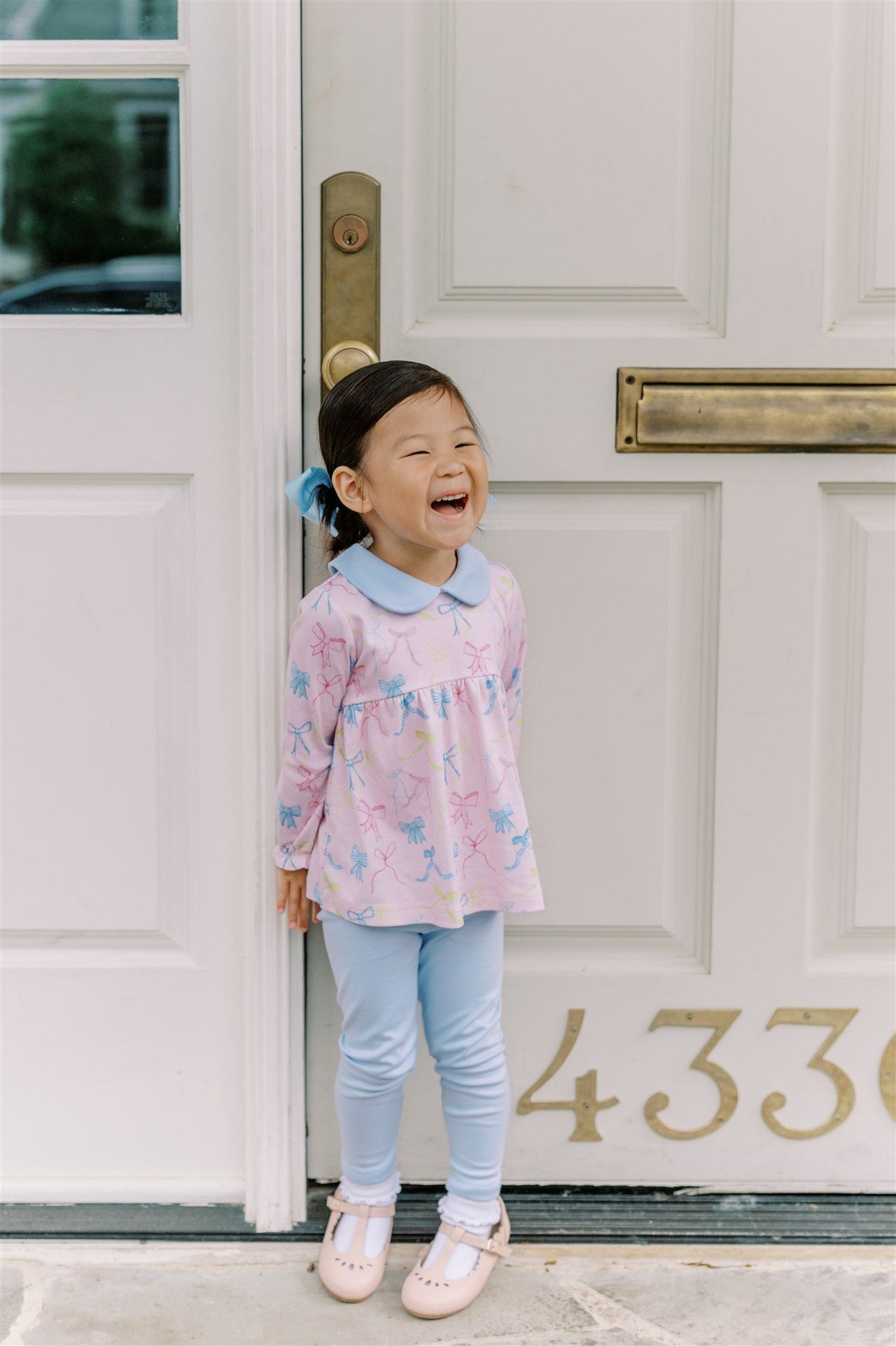 Ribbon Party Long Sleeve Tunic Set