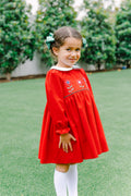 Annika Red Flower Dress