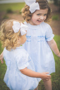 Smocked Blue Dress
