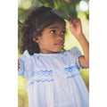 Smocked Blue Dress