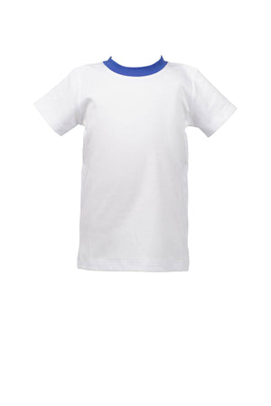 Pima Boy T-Shirt Regatta Blue Trim
