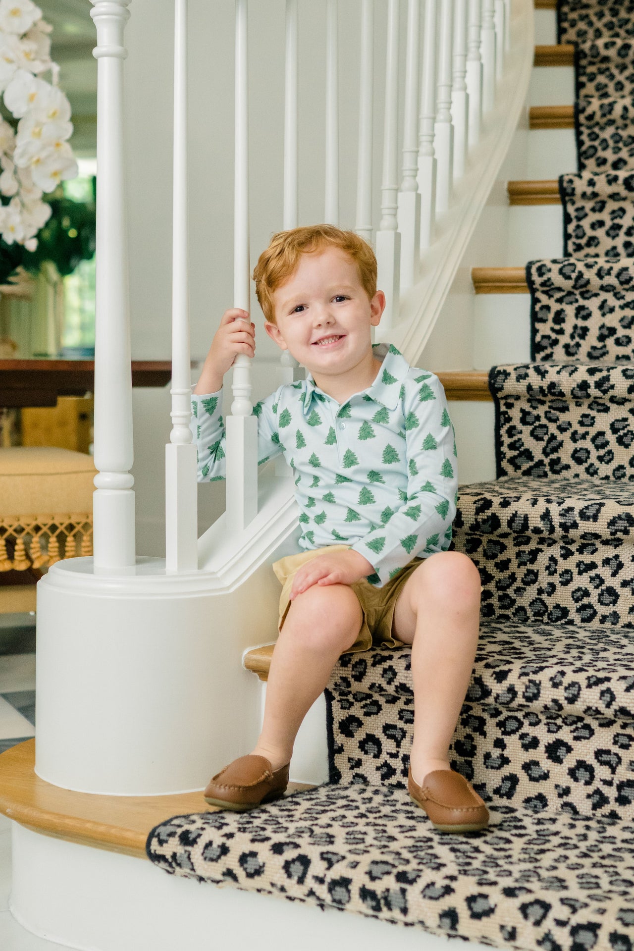 Blue Tannenbaum Boy Polo