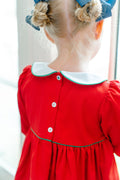 Annika Red Flower Dress