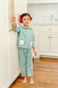 Candy Cane Girl Pant Set