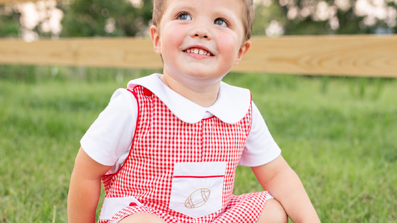 Proper Peony Baby / Toddler Boys Jon Jon - Red So Sweet Candy Cane