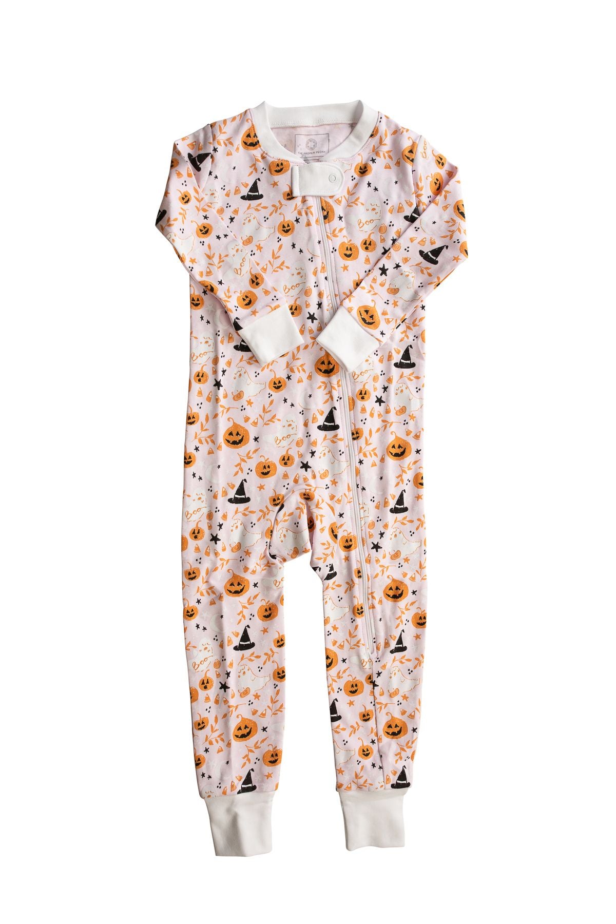 Pink Casper Footed Zipper PJ
