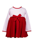 Tatum Twirl Dress - Pink with Red