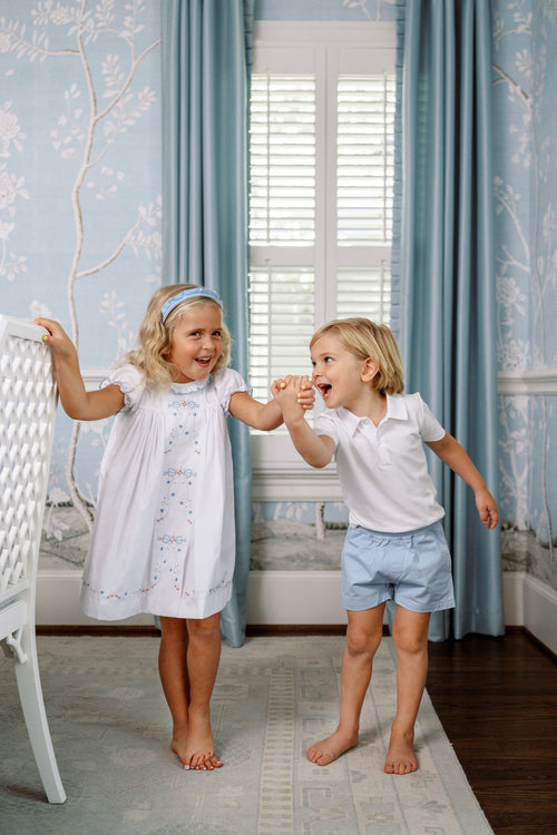 Spencer Boy Short - Light Blue