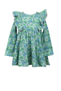 Blue Aster Twirl Dress