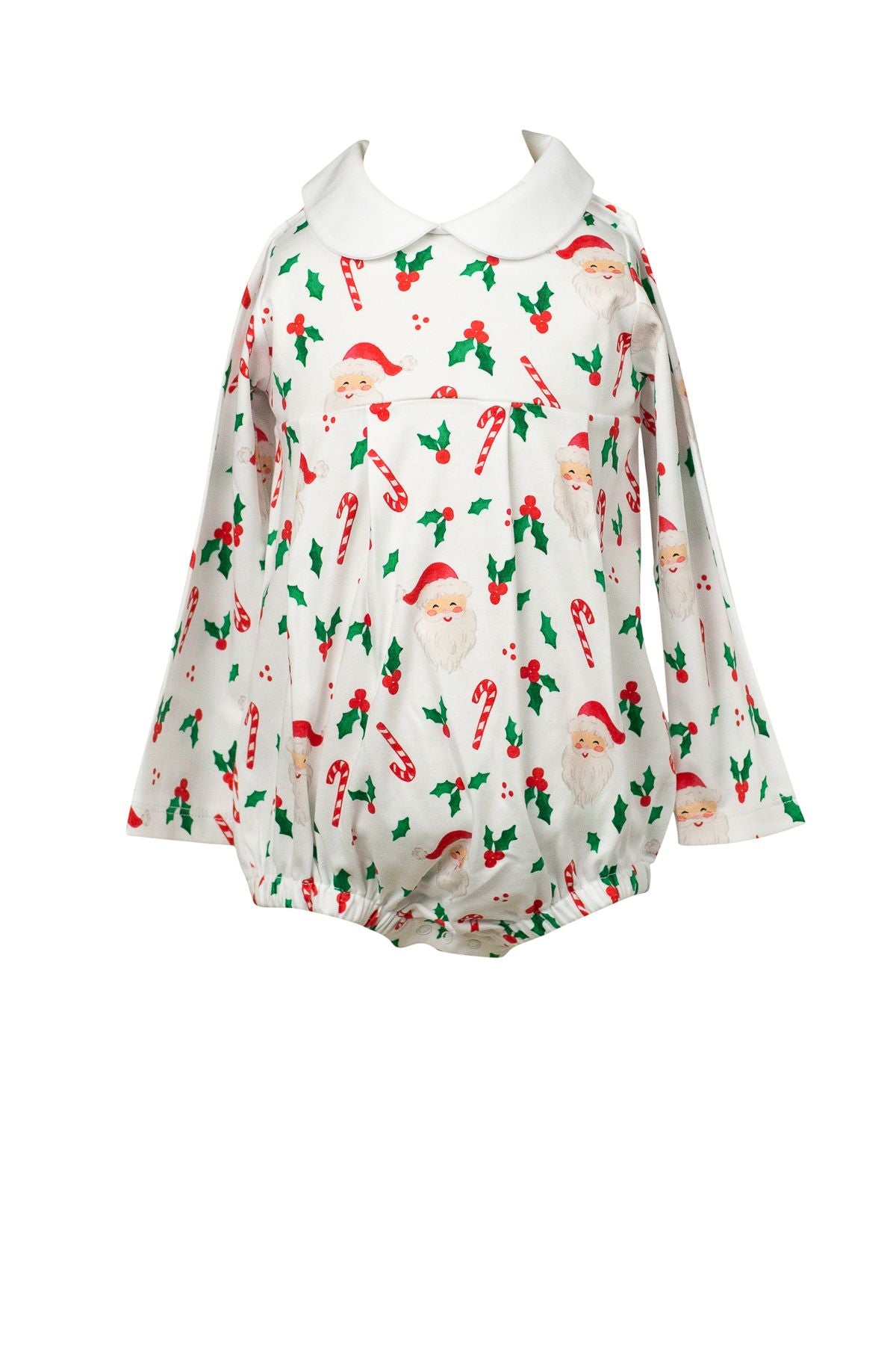 St. Nick Long Sleeve Boy Bubble