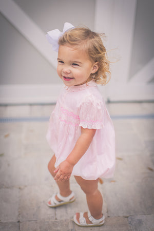 Smocked Pink Bubble