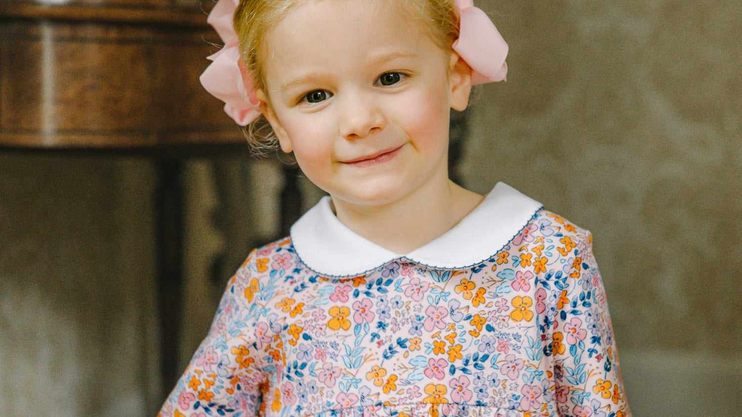 Proper Peony Pima Girls Ribbon Party Tunic Set