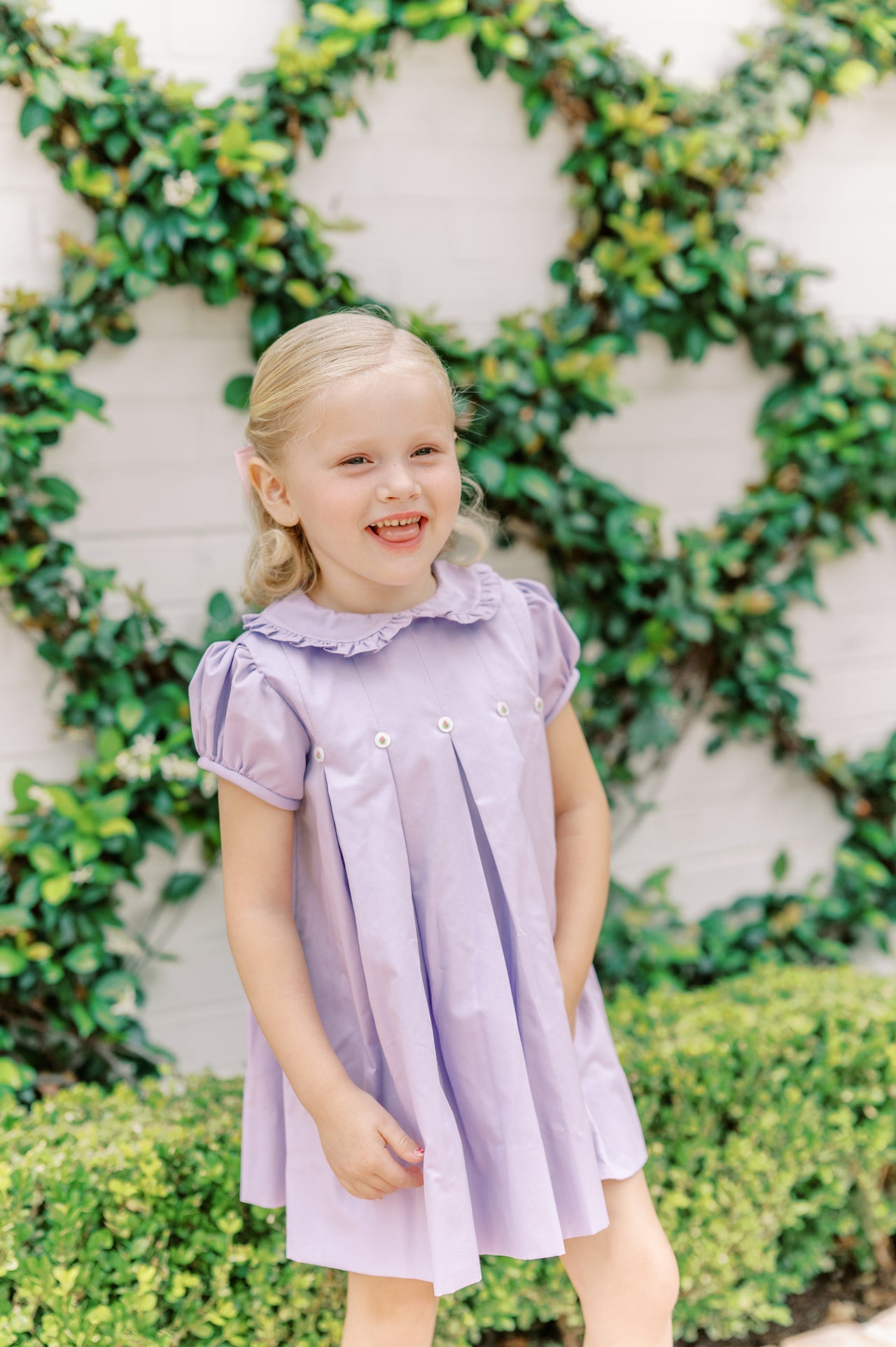 Lavender 5-pleat dress