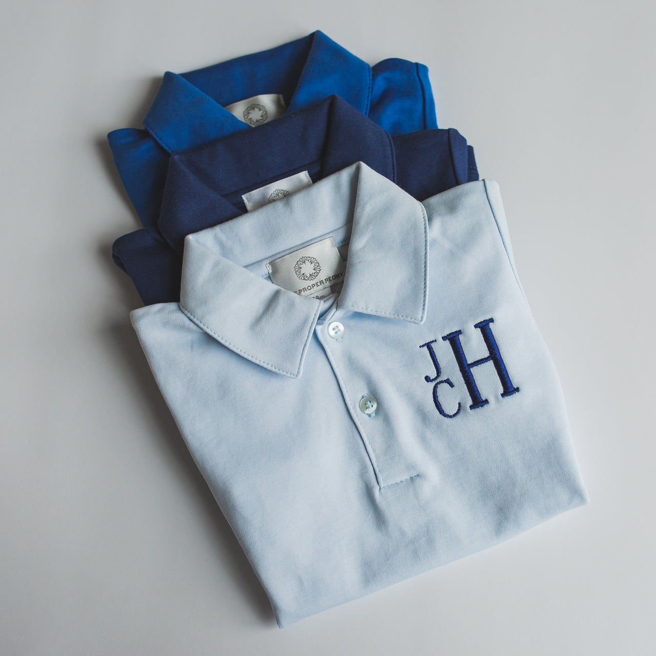 Light Blue Stripe Polo