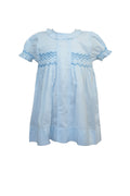 Smocked Blue Dress