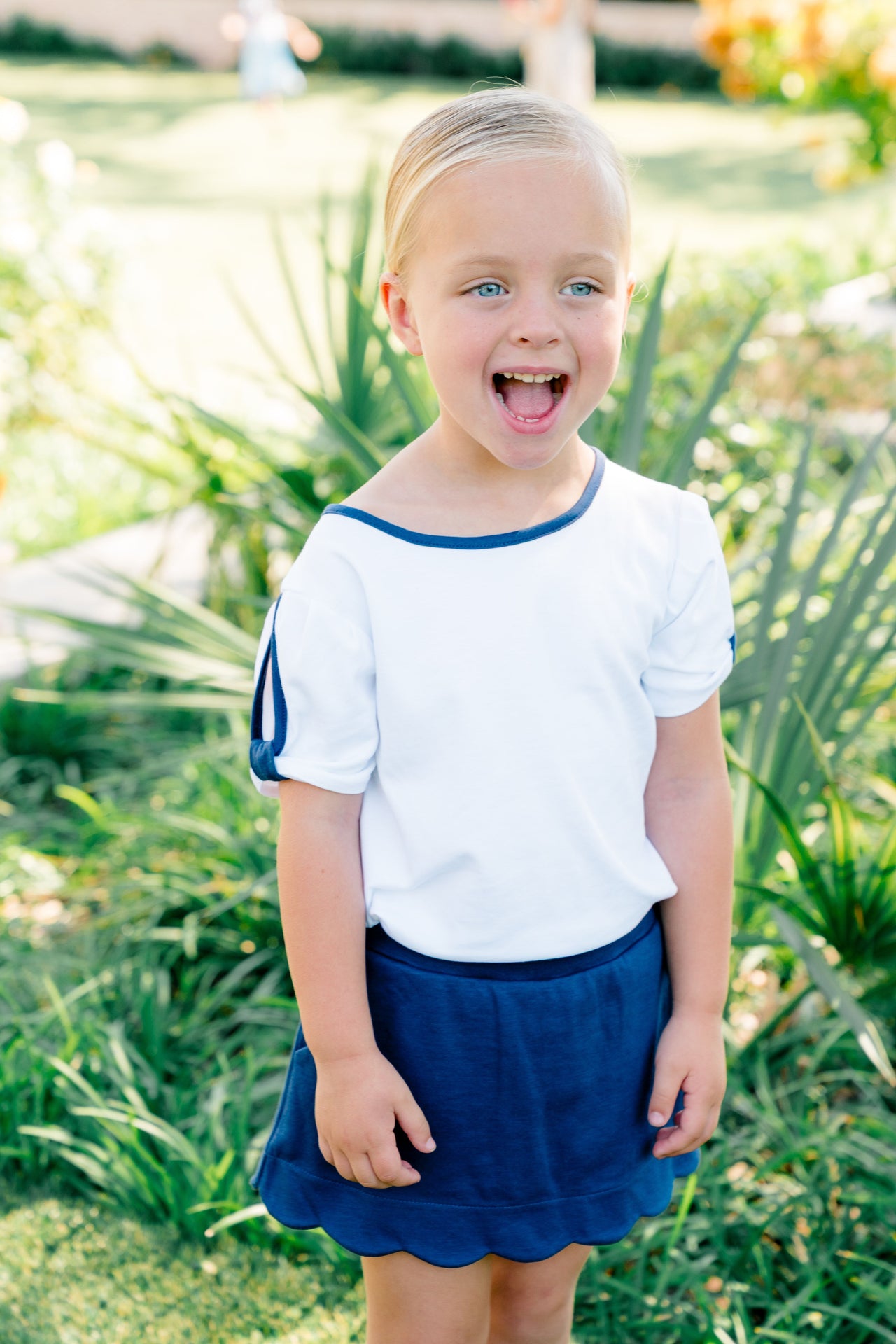 Sophie Scallop Skort Navy