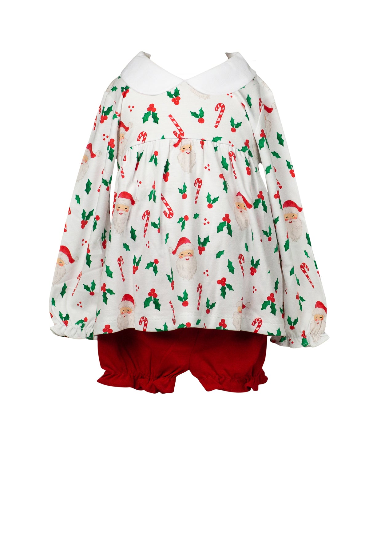 St. Nick Long Sleeve Bloomer Set
