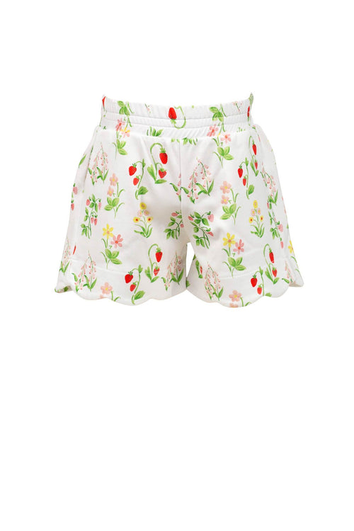Berry Scallop Shorts