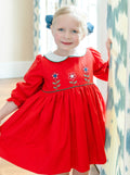 Annika Red Flower Dress