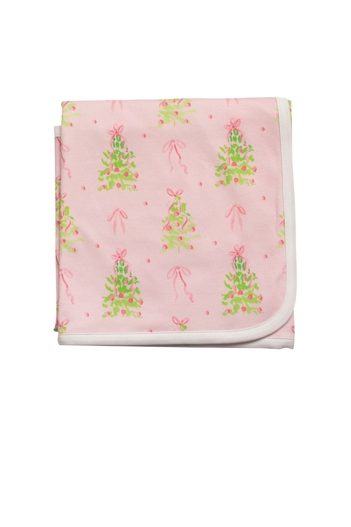 Pink Tinsel Receiving Blanket
