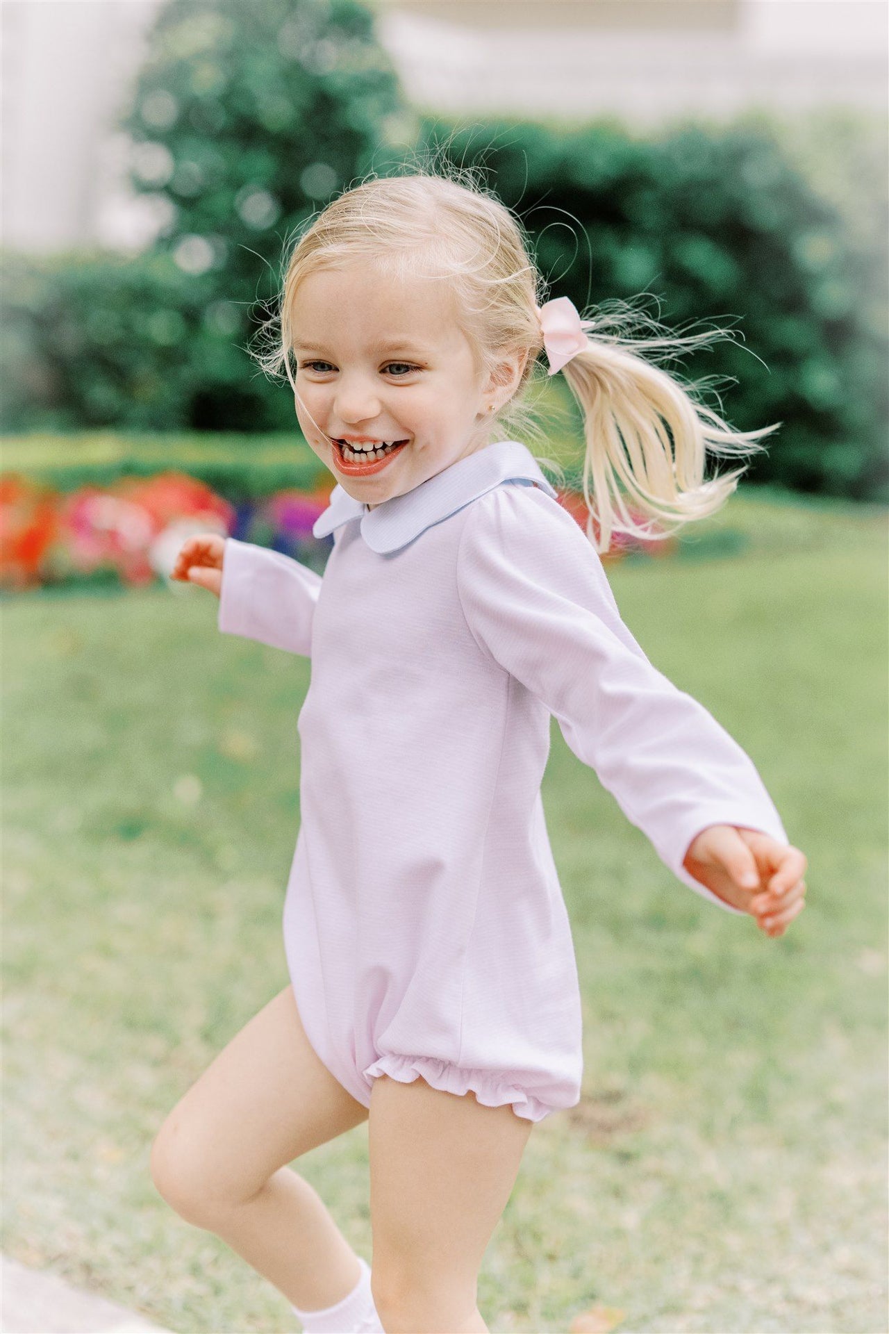 Pink Stripe Girl Bubble