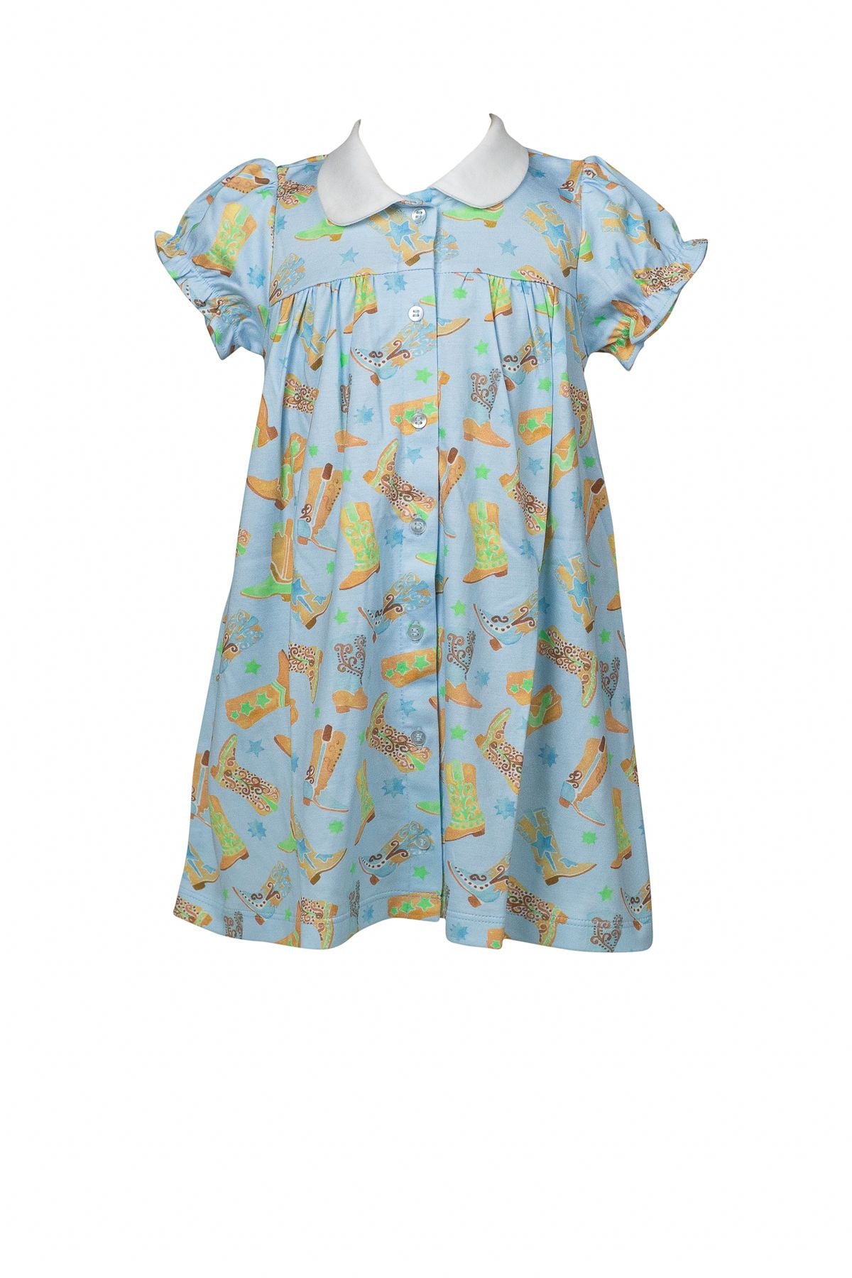 Boots Button Front Dress