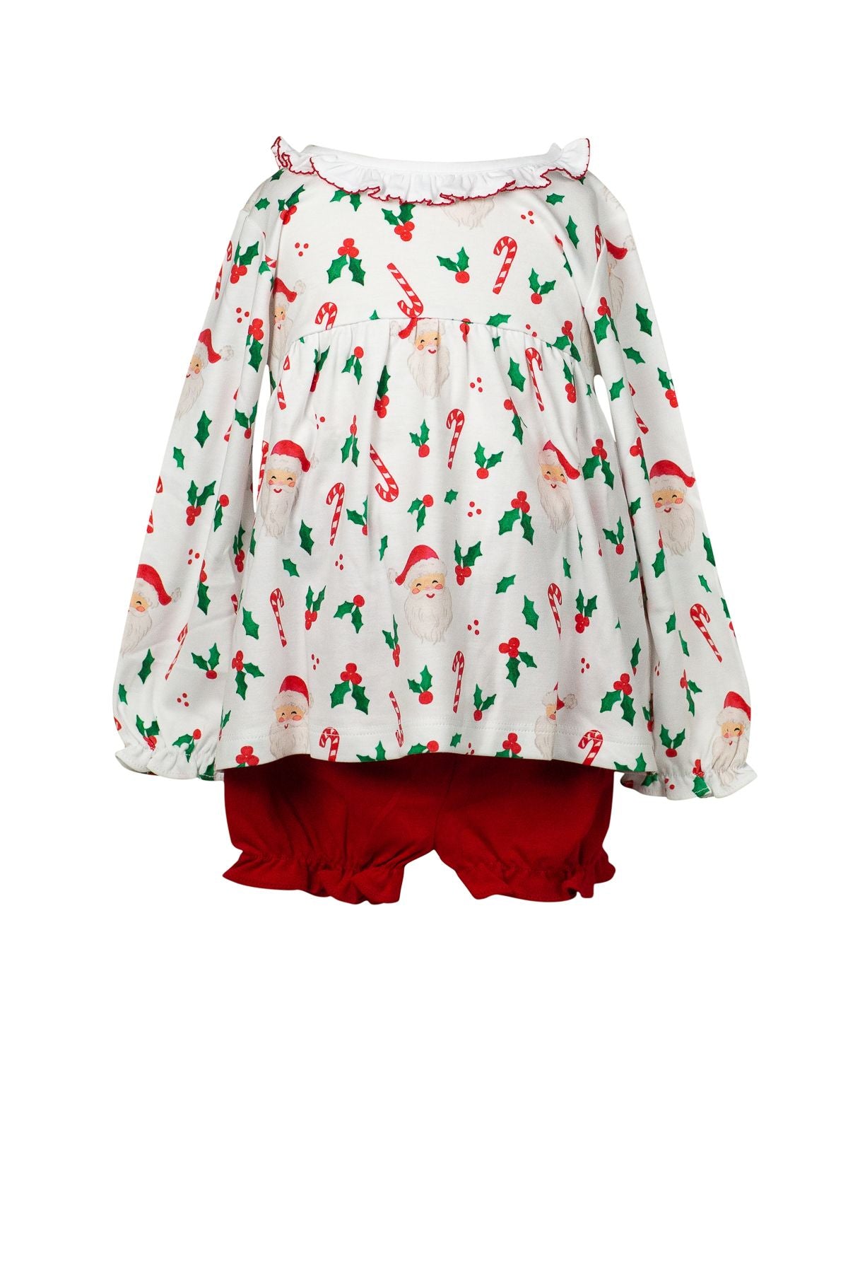 St. Nick Long Sleeve Bloomer Set