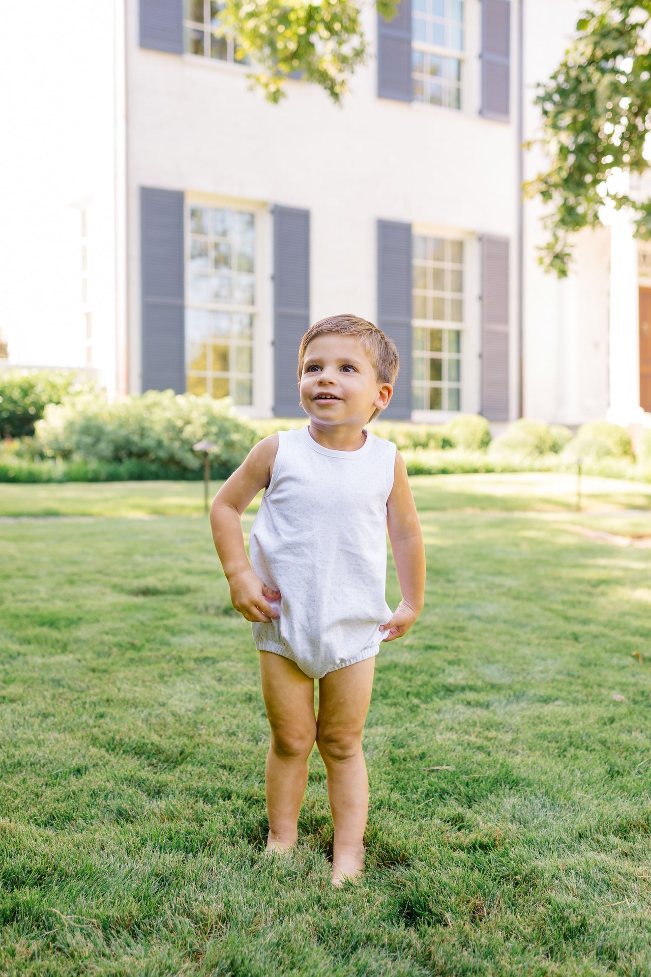 Blue Dots Boy Bubble