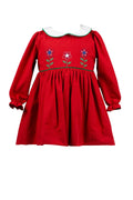 Annika Red Flower Dress