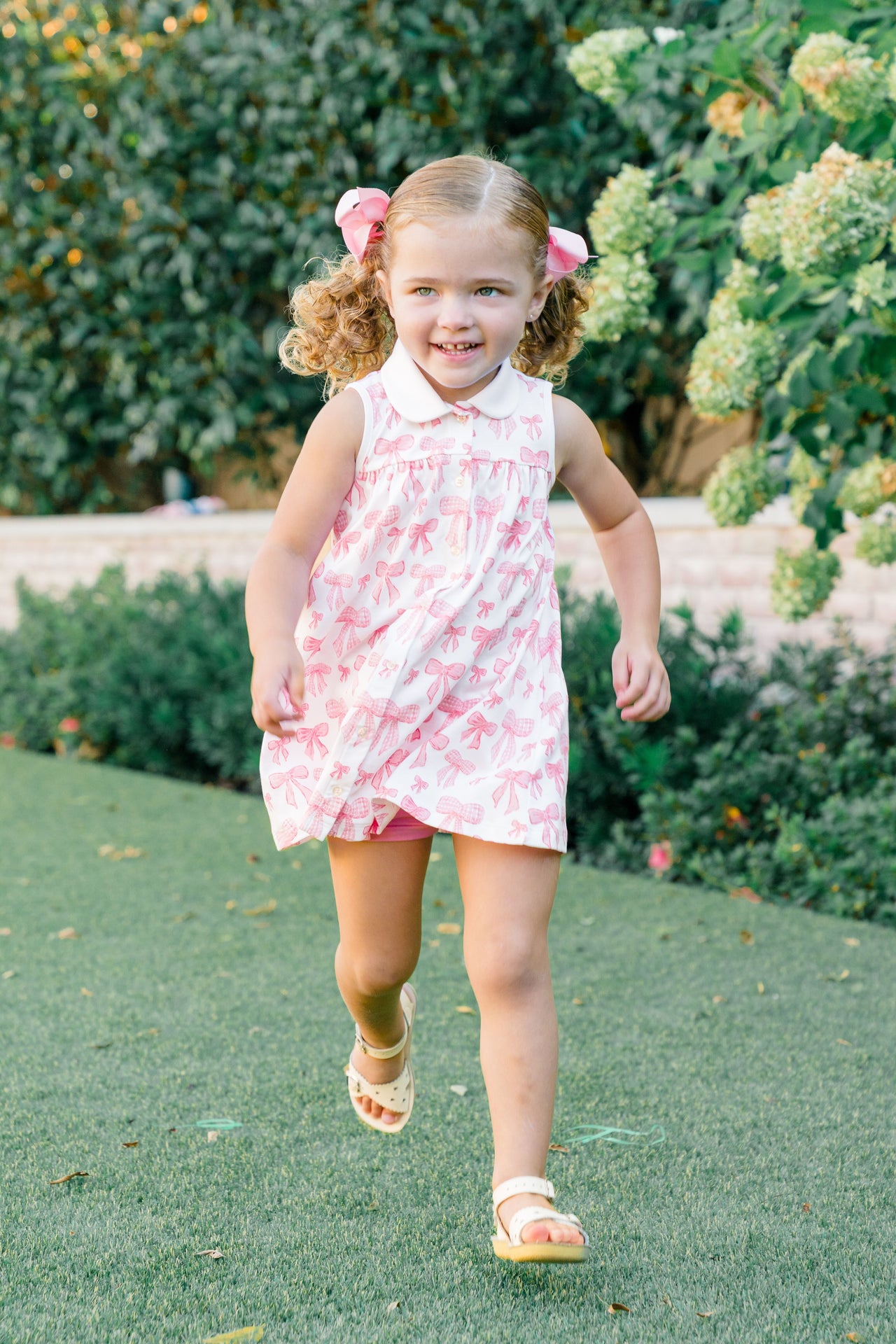 Grosgrain Button-Down Dress