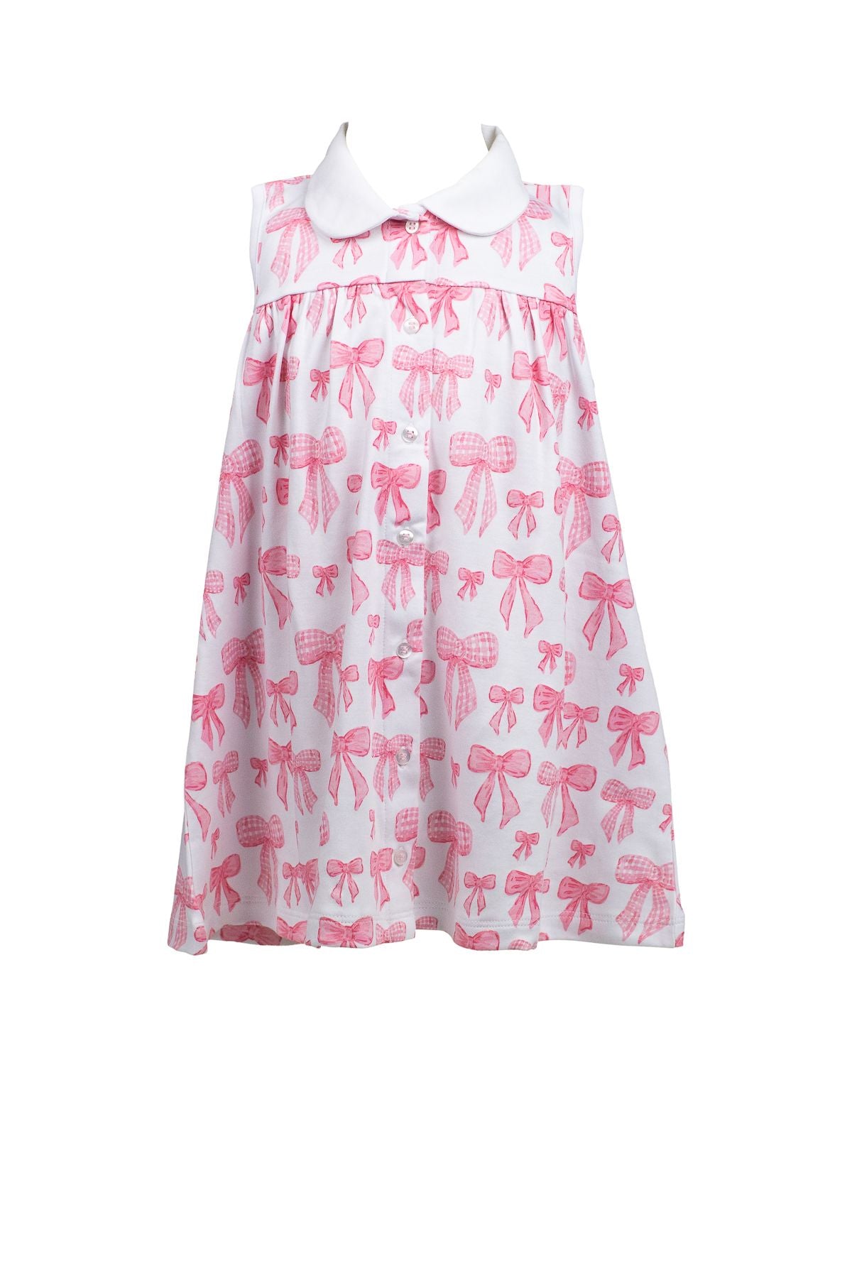 Grosgrain Button-Down Dress