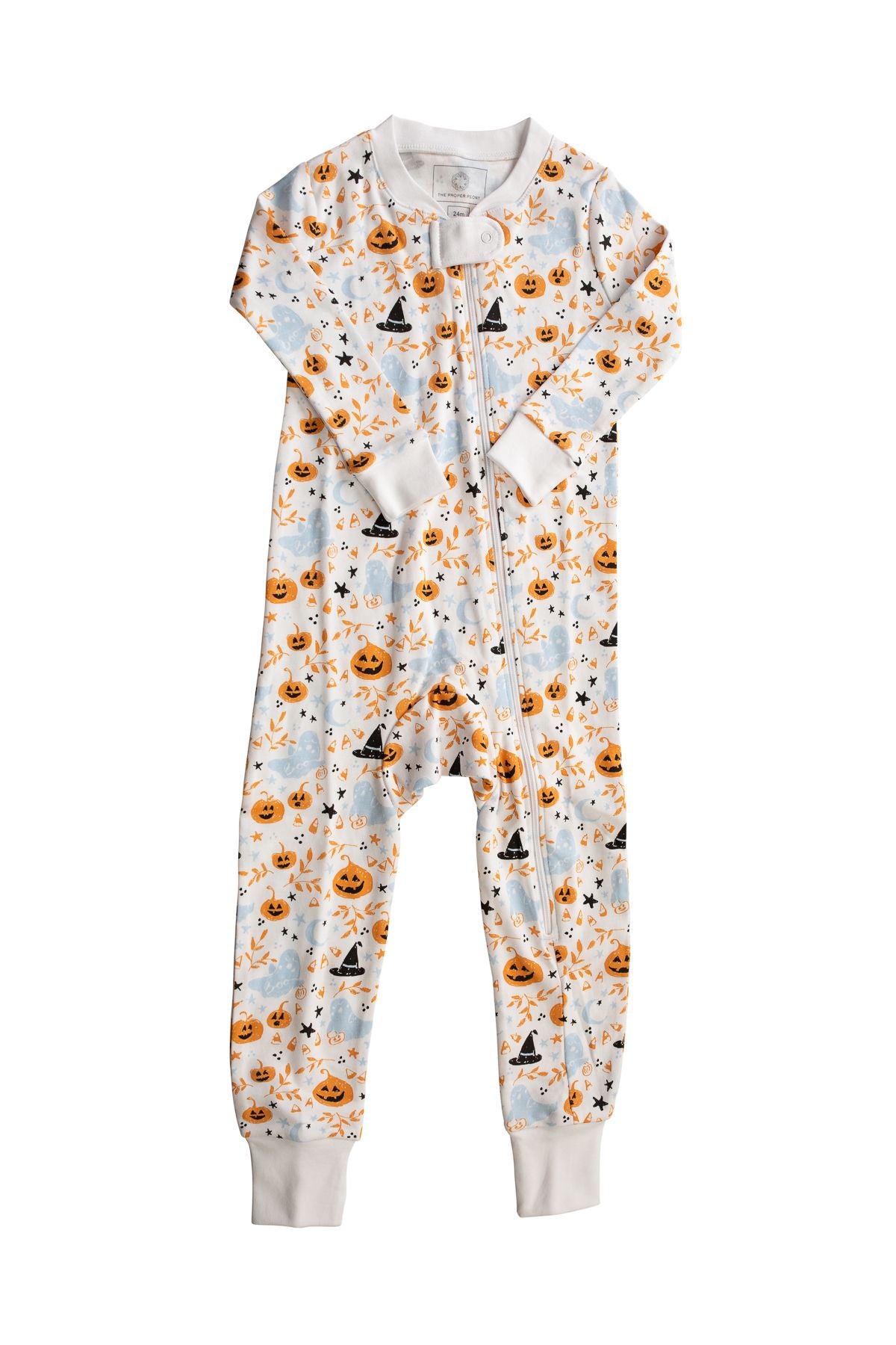 Blue Casper Footed Zipper PJ