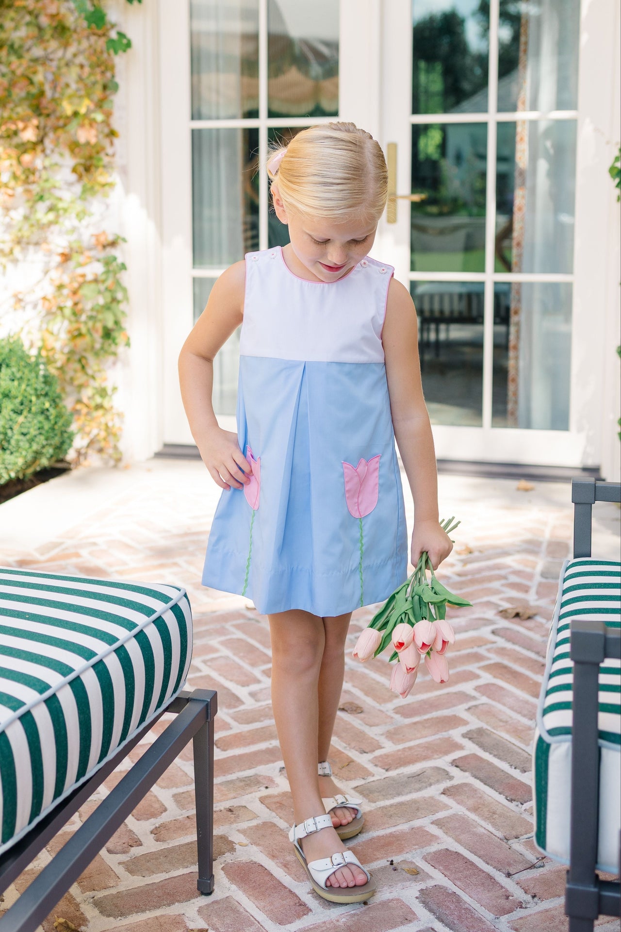 Maude Blue Flower Dress