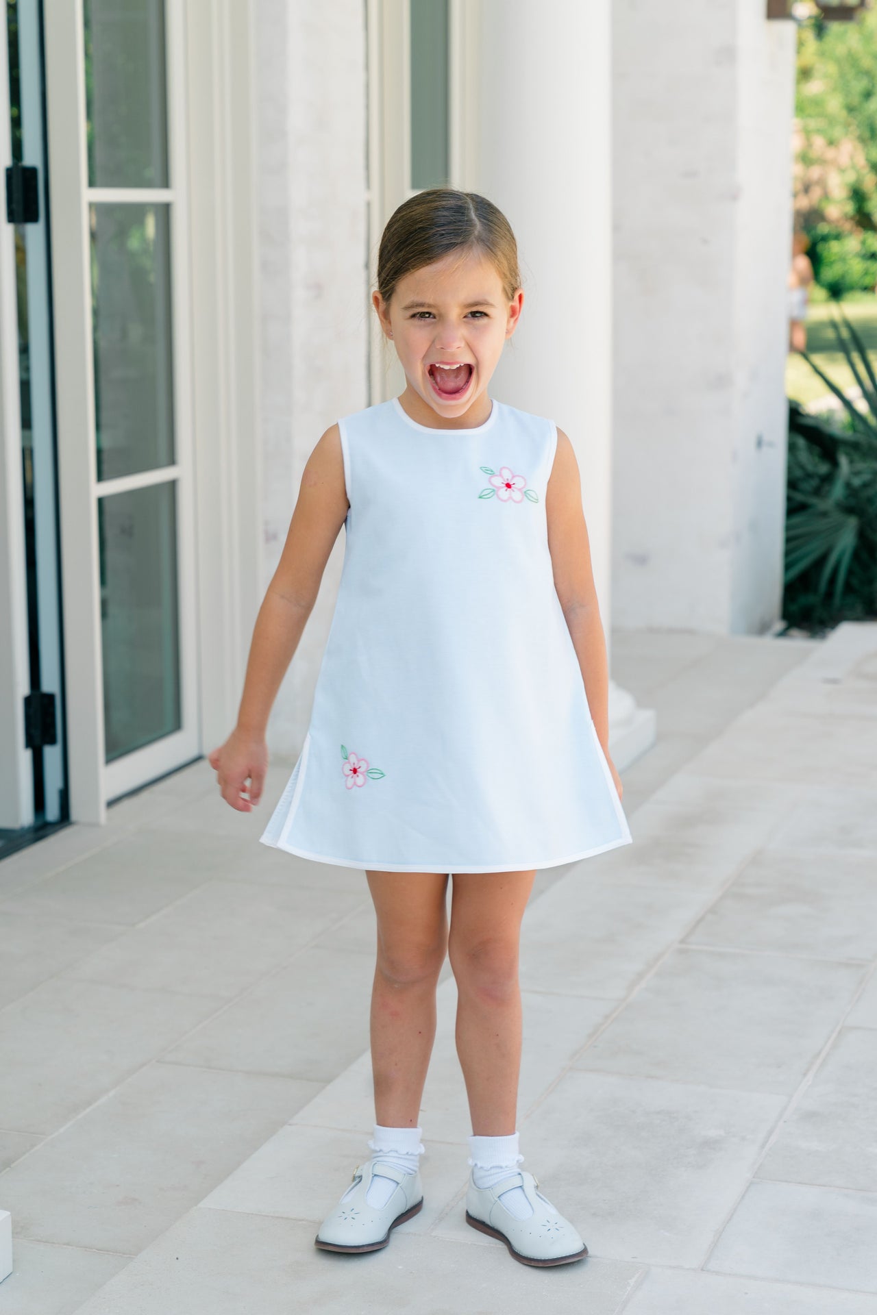 Sybil Blue Sleeveless Dress