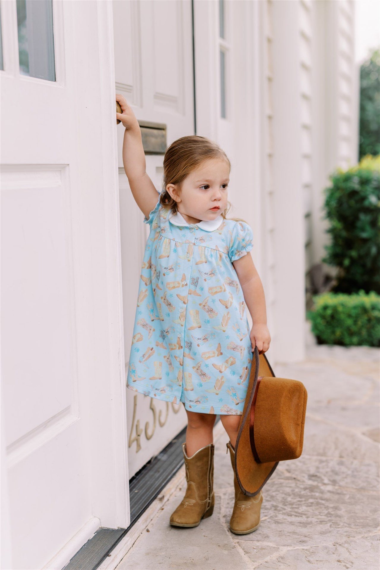 Boots Button Front Dress