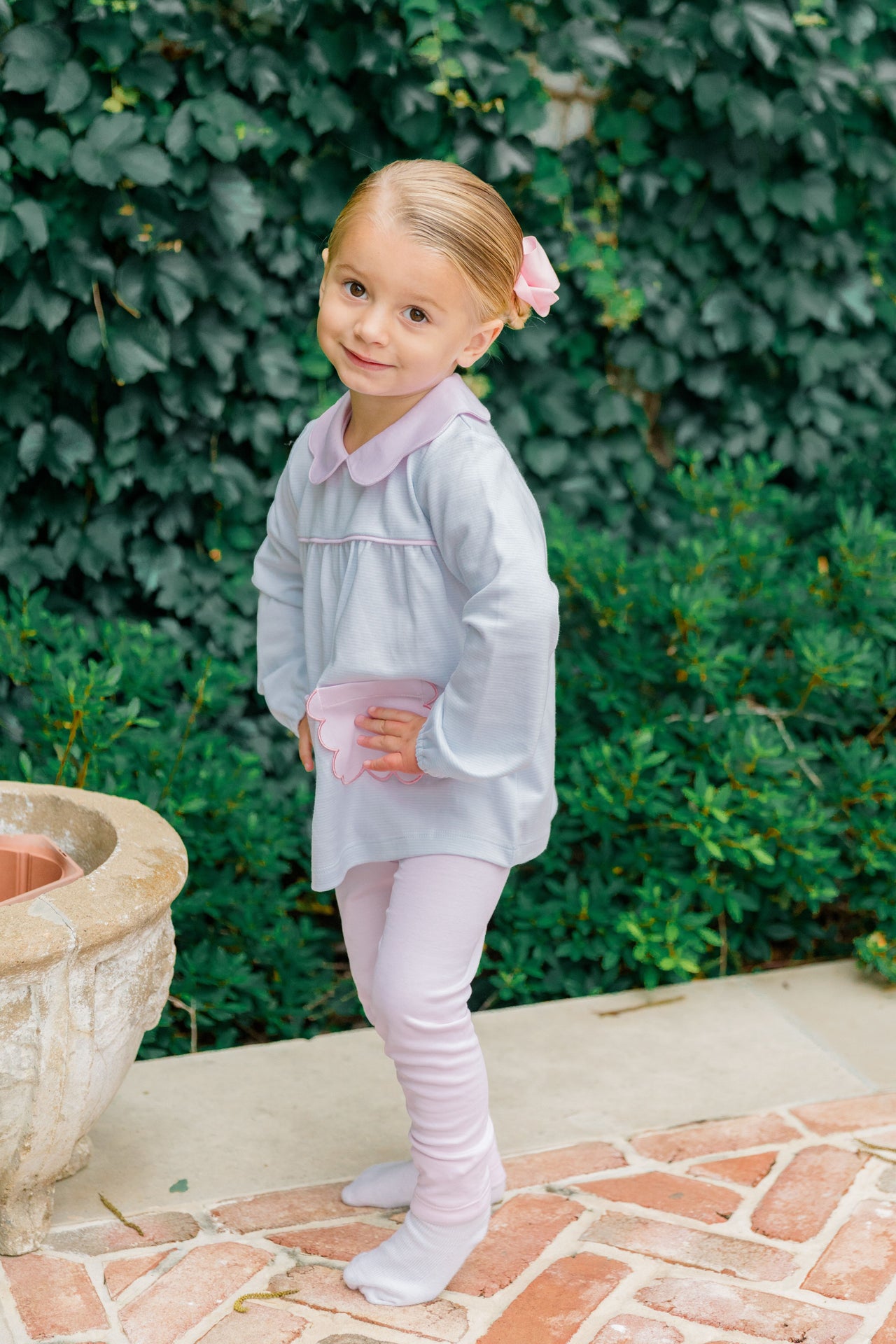 Scallop Pocket Tunic Set