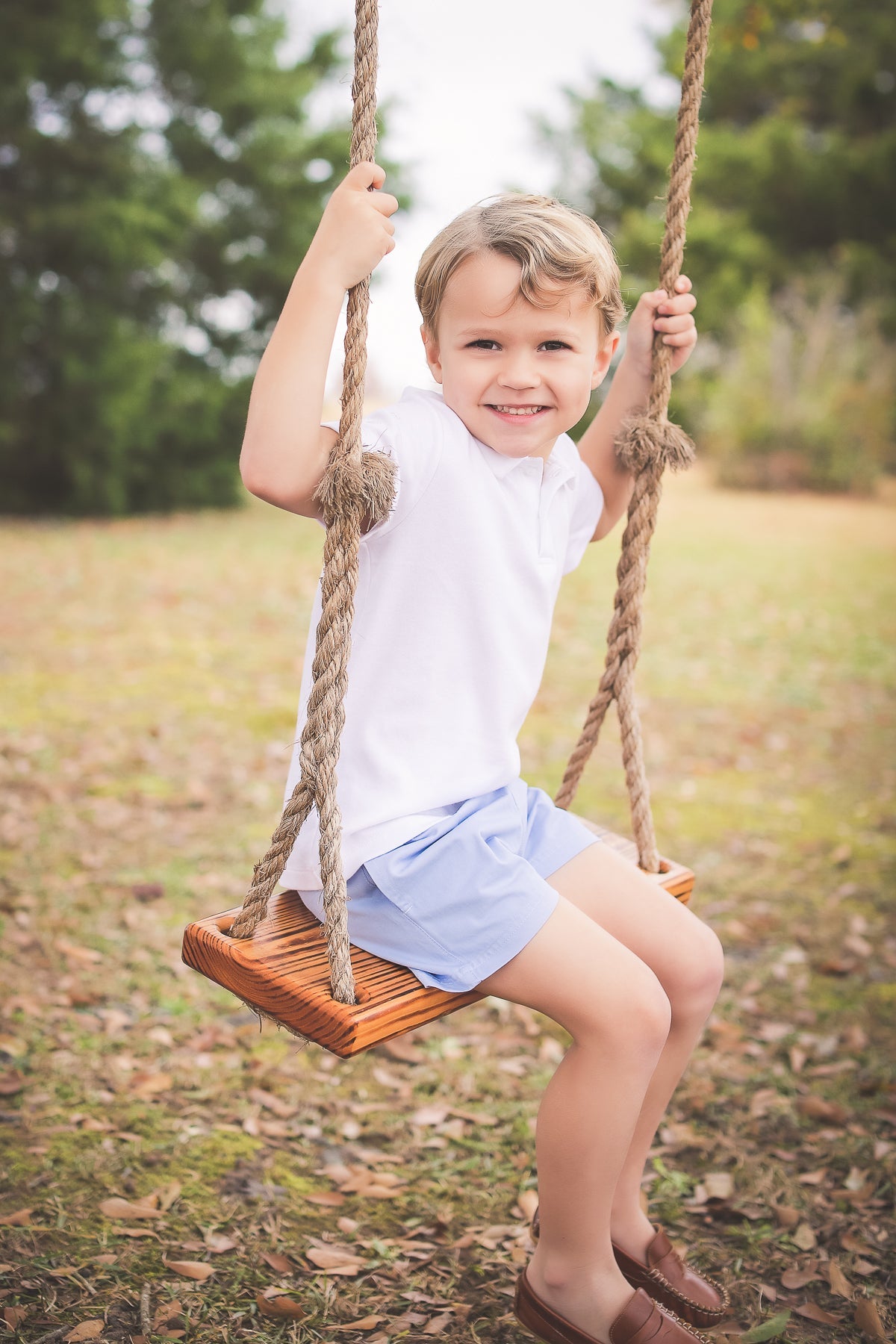 Spencer Boy Short - Light Blue
