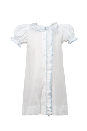 Blue Evelyn Smocked Gown