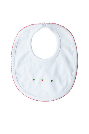 White Christmas Pima Bib