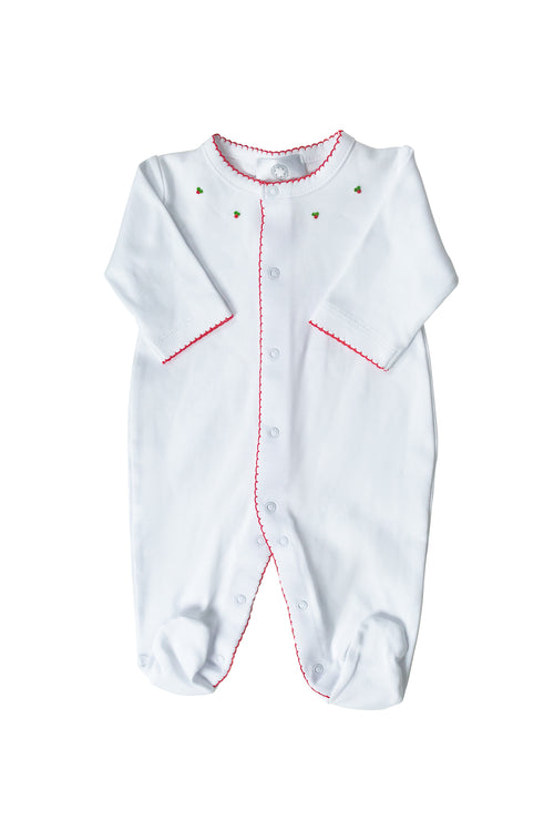 White Christmas Zipper PJ