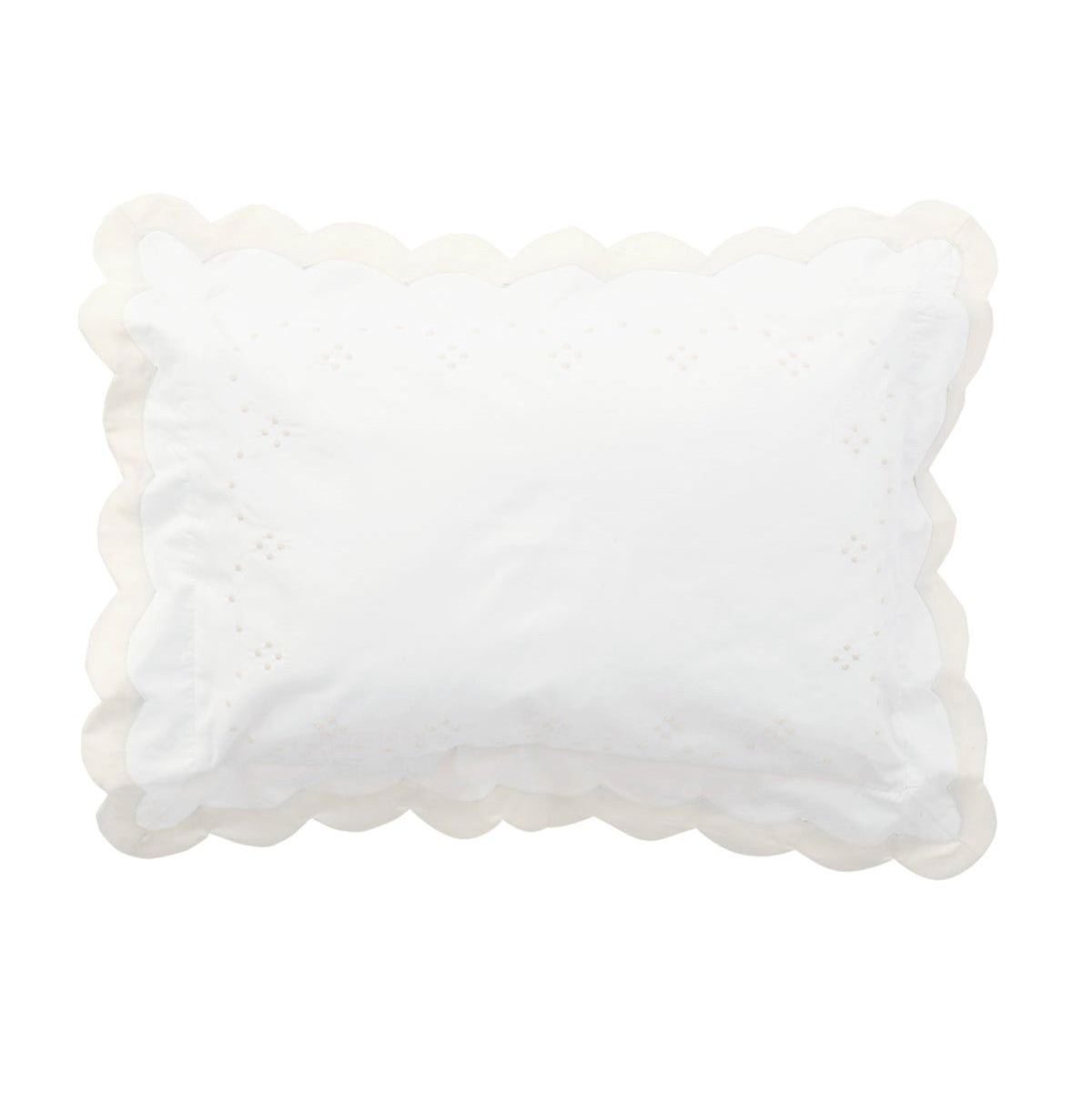 The Proper Peony Embroidered Boudoir Pillow