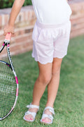 Pima Scallop Shorts - Pink